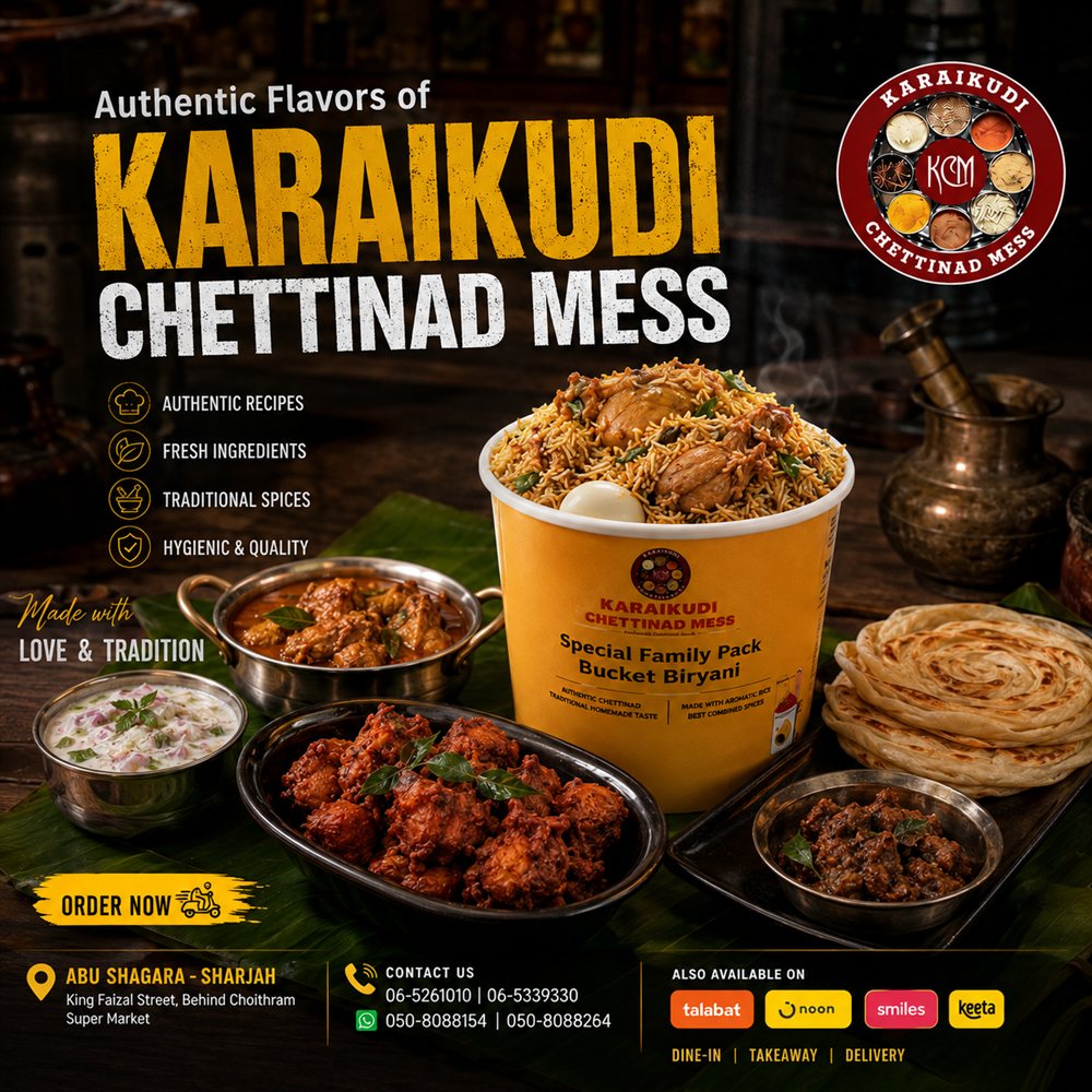 Karaikudi Chettinad Mess – Authentic Tamil Restaurant in Abu Shagara, Sharjah photo 5