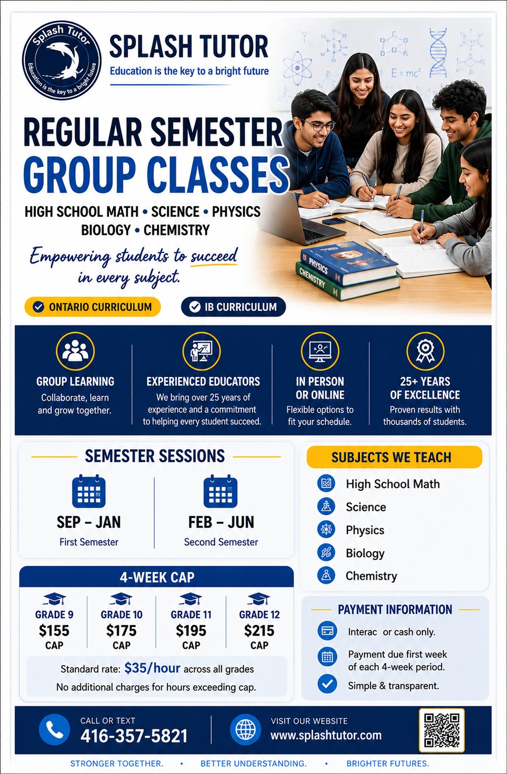 High school Math, Science, Physics, Biology, Chemistry tutoring photo 1