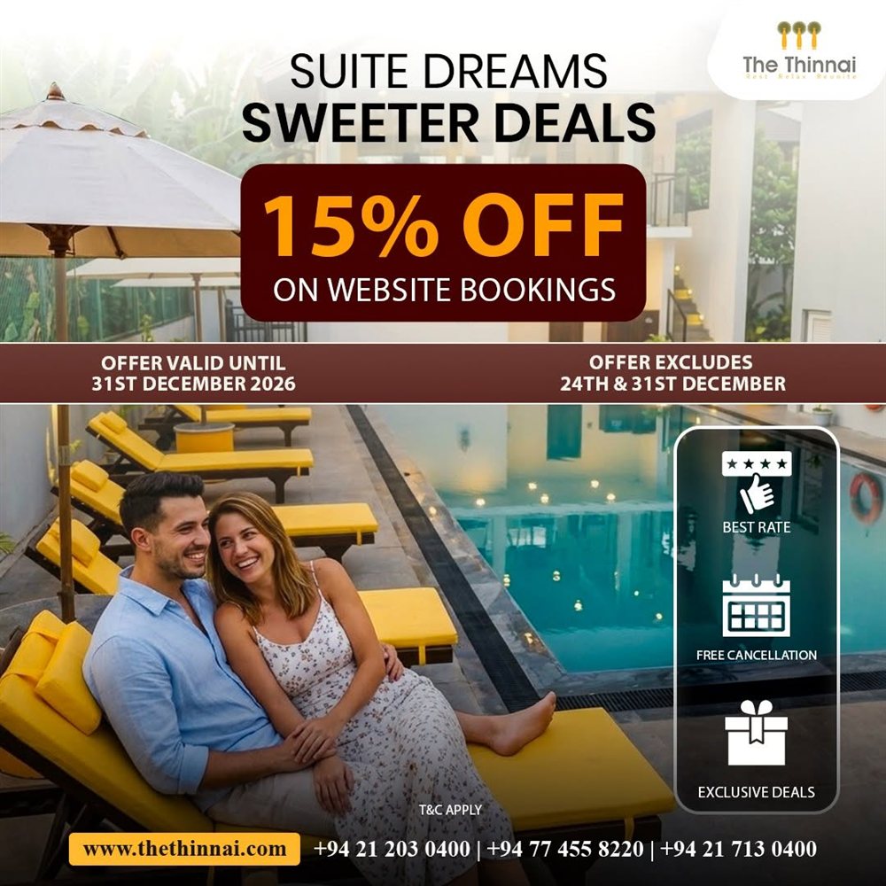 15% Off Website Bookings at The Thinnai photo 1