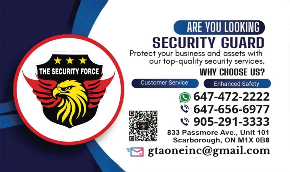 Professional Security Guard Services in Scarborough | The Security Force photo 1