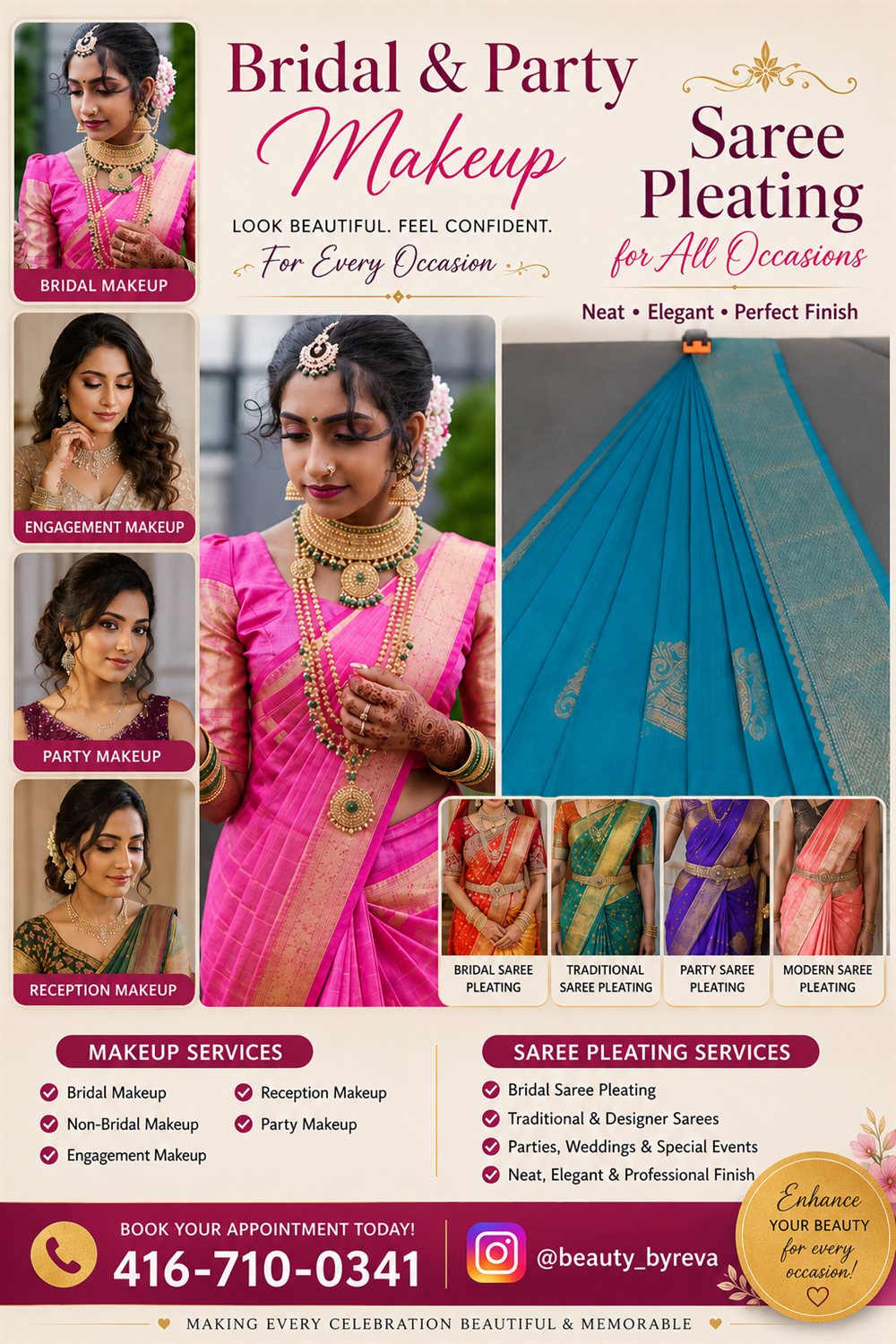 Beauty by Reva | Certified Bridal & Makeup Artist in Scarborough photo 1