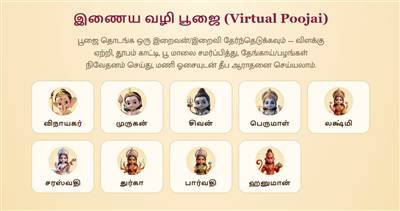 இறைவனின் பரிபூரண அருளைப் பெற உதவும் 'விர்ச்சுவல் பூஜை'