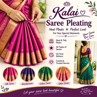 Saree Pleating & Draping in Toronto | Kalai Saree Pleating photo 1