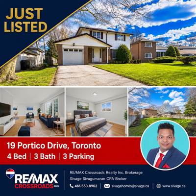 Detached freehold home in Toronto’s Woburn community