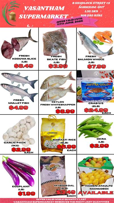 Vasantham Super Market Weekly Flyer
