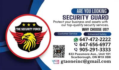 Professional Security Guard Services in Scarborough | The Security Force