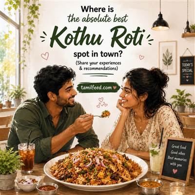 Where is the best Kothu Roti spot in town?